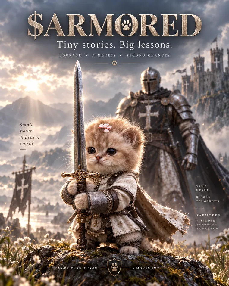 $ARMORED poster: tiny stories, big lessons.